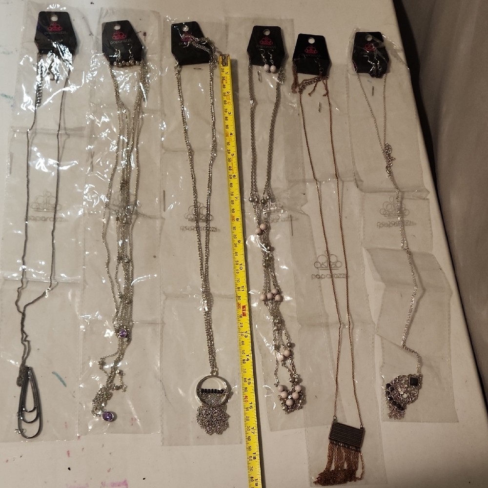 NWT Bundle Silver Necklace AND earrings Collection